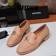 Chanel Pink Quilted Leather Lego Logo Loafer - 5