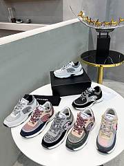 Chanel Low Top Trainer Multicolor Pink Burgundy Grey Navy - 2