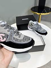 Chanel Low Top Trainer Pink Grey Black - 4