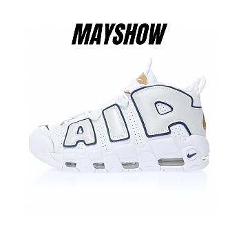 Nike Air More Uptempo White Midnight Navy - 415082-109