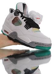 Air Jordan 4 Retro Lucid Green Rasta - AQ9129-100  - 2