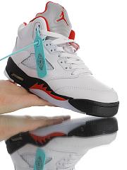 Air Jordan 5 Retro Fire Red Silver Tongue - DA1911-102  - 3