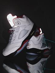 Air Jordan 5 Retro Fire Red Silver Tongue - DA1911-102  - 2