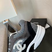 Chanel Low Top Trainer CC Black Brown Ivory - 2