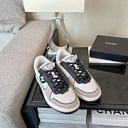 	 Chanel Low Top Sneaker White Beige Green - 5