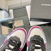 	 Chanel Low Top Sneaker White Pink Blue - 3