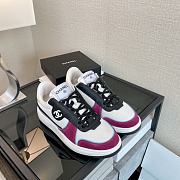 	 Chanel Low Top Sneaker White Pink Blue - 4