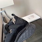 Chanel Low Top Trainer Black Suede -  G38501 Y55619 K3542 - 4