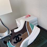 Chanel Low Top Trainer Beige Green -  G38299 Y55434 K3161 - 2