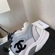 Chanel Low Top Trainer Gray White - G38299 Y55434 K3159 - 2