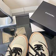 Chanel CC Logo Trainer Pink White  - 3