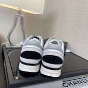 	 Chanel CC Logo Trainer Grey White - 3