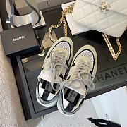 Chanel Low Top Trainer CC Mint Grey  - 4