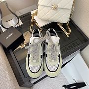 Chanel Low Top Trainer CC Mint Grey  - 5