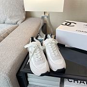 	 Chanel Low Top Trainer CC White Beige - 5