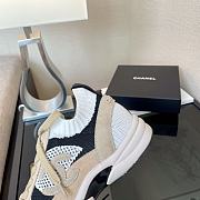 	 Chanel Low Top Trainer CC Black Beige - 2