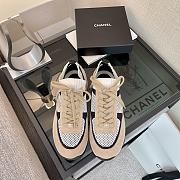 	 Chanel Low Top Trainer CC Black Beige - 5