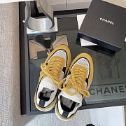 	 Chanel Low Top Trainer CC White Yellow - 5