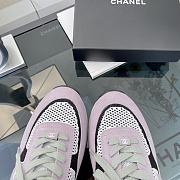 	 Chanel Low Top Trainer CC White Lilac - 2