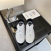 Chanel Low Top Trainer Suede White Black - G38299 Y55720 K3846 - 5