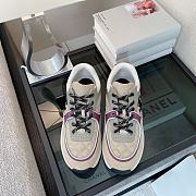 Chanel Low Top Trainer Beige Purple - G38299 Y55435 K3164 - 4