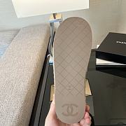 Chanel Beige Tweed Plaid Platform Sneakers - 3