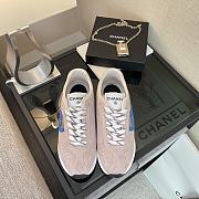 	 Chanel Low Top Runner Brown Pink Suede - 3