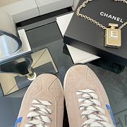 	 Chanel Low Top Runner Brown Pink Suede - 5