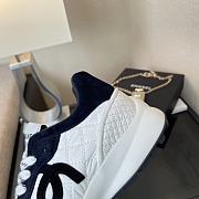 	 Chanel Low Top Runner White Mesh Black Suede - 2