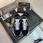 	 Chanel Low Top Runner White Mesh Black Suede - 5