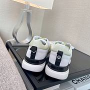 	 Chanel Low Top Nylon White Lime - 3