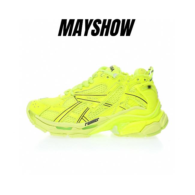 Balenciaga Runner Neon Yellow - 677403W3RB47510 - 1