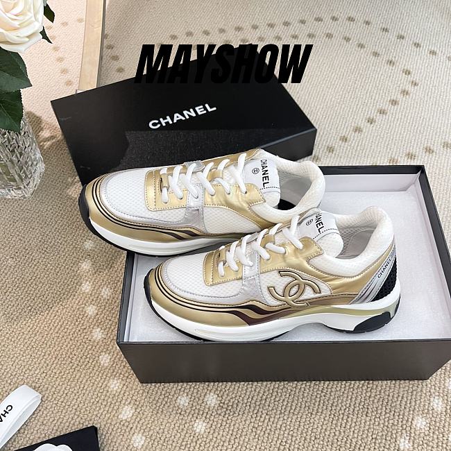 Chanel CC Runner Gold Laminate - G39792 Y56368 K545 - 1