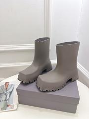 Balenciaga Trooper Rubber Boot Dark Beige - 679326W0FO89230 - 3