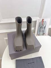 Balenciaga Trooper Rubber Boot Dark Beige - 679326W0FO89230 - 5