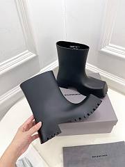 Balenciaga Trooper Rubber Boot Black - 679326W0FO81000 - 2