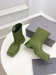 	 Balenciaga Trooper Rubber Boot Khaki - 4