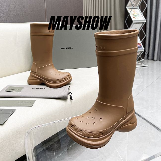 Balenciaga x Crocs Boot Brown - 1