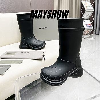 	 Balenciaga x Crocs Boot Black - 677384W1S8E1000