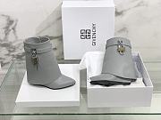 	 Givenchy Shark Lock Dark Grey Ankle Boots - 3