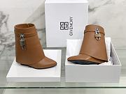 	 Givenchy Shark Lock Brown Ankle Boots - 5