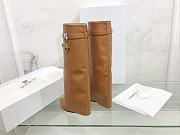 	 Givenchy Shark Lock Brown Pants Boots - 2