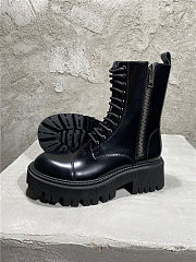 Balenciaga Tractor 20mm Zip Up Boot Black - 615679WA8E91000 - 4