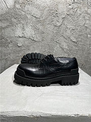 Balenciaga Strike Derby in Black Crocodile Embossed - 5