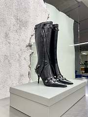 Balenciaga Cagole 90mm Boot in Black - 694395WAD4E1081 - 4