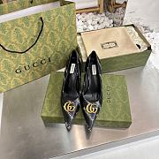 Gucci x Balenciaga The Hacker Project Knife pump in black leather - ‎680760 ULR00 1146 - 4