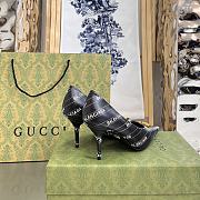 Gucci x Balenciaga The Hacker Project Knife pump in black leather - ‎680760 ULR00 1146 - 2