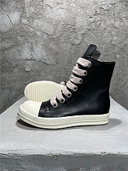 Rick Owens Strobe High Mega Lace Black Milk - RU02B2890LPOW1 911 - 4