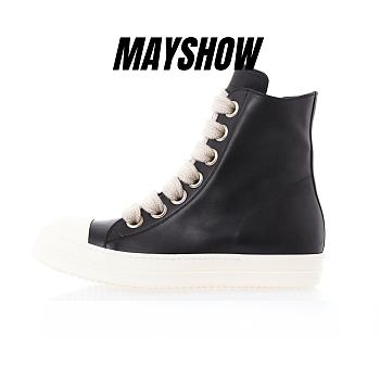 Rick Owens Strobe High Mega Lace Black Milk - RU02B2890LPOW1 911