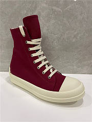 Rick Owens DRKSHDW Twill High Bruise Burgundy - DS20F1800TWP 931 - 5